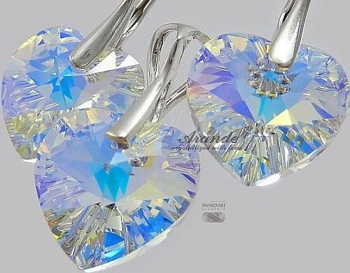 Arande SWAROVSKI komplet+łańcuszek HEART KOLORY 700243