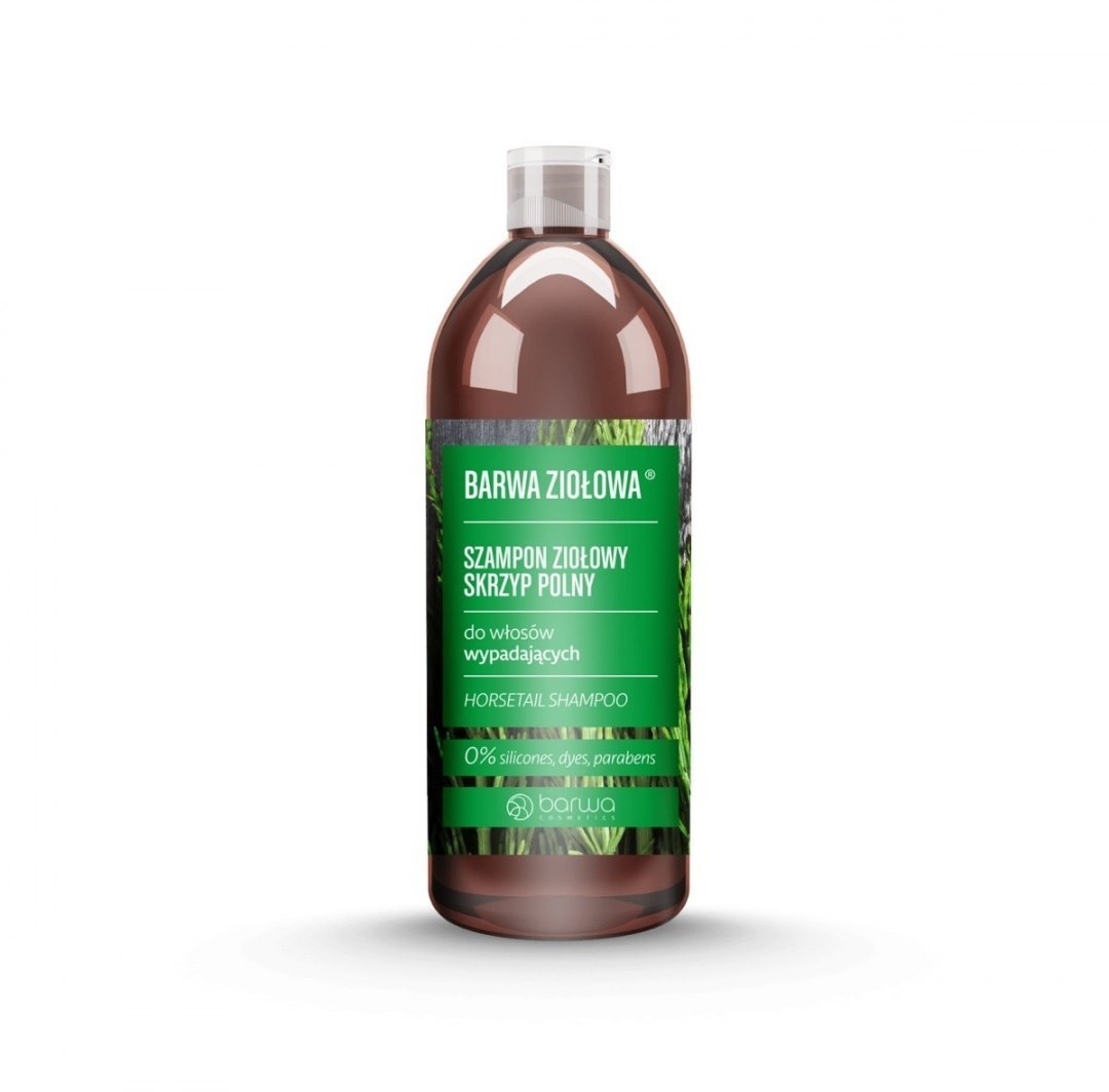 Barwa Ziołowa Szampon do włosów Skrzyp Polny - włosy wypadające 480ml 90495
