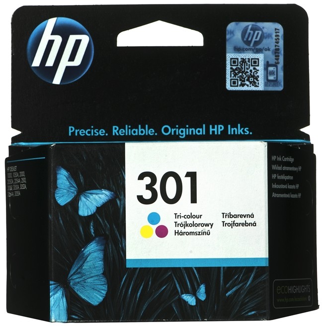 Tusz HP CH562EE oryginał HP301 HP 301 3 ml kolor