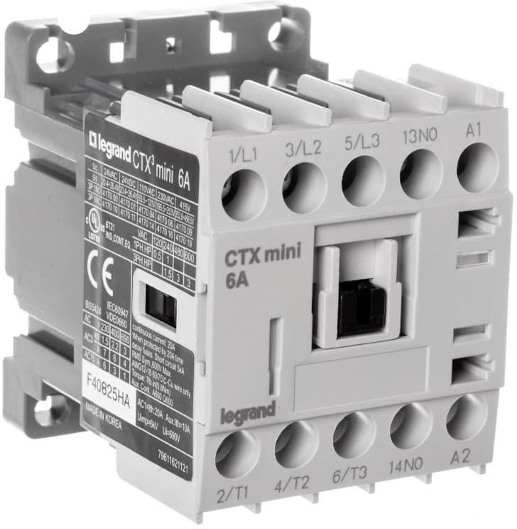 Legrand Stycznik mocy 6A 3P 230V AC 1Z 0R CTX3 MINI 417006 417006
