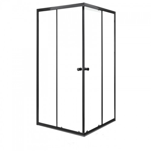 Novoterm Kabina natryskowa Olga Sq Black kwadrat 90 cm
