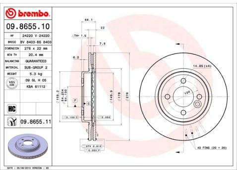 BREMBO 09.8655.11
