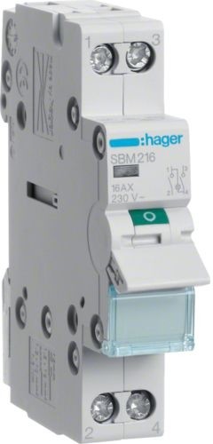 Hager Modułowy rozłącznik izolacyjny z lampką sygnalizacyjną SBM232 32A 2P SBM232
