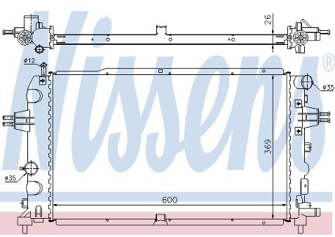 NISSENS Chodnica wody 63111A