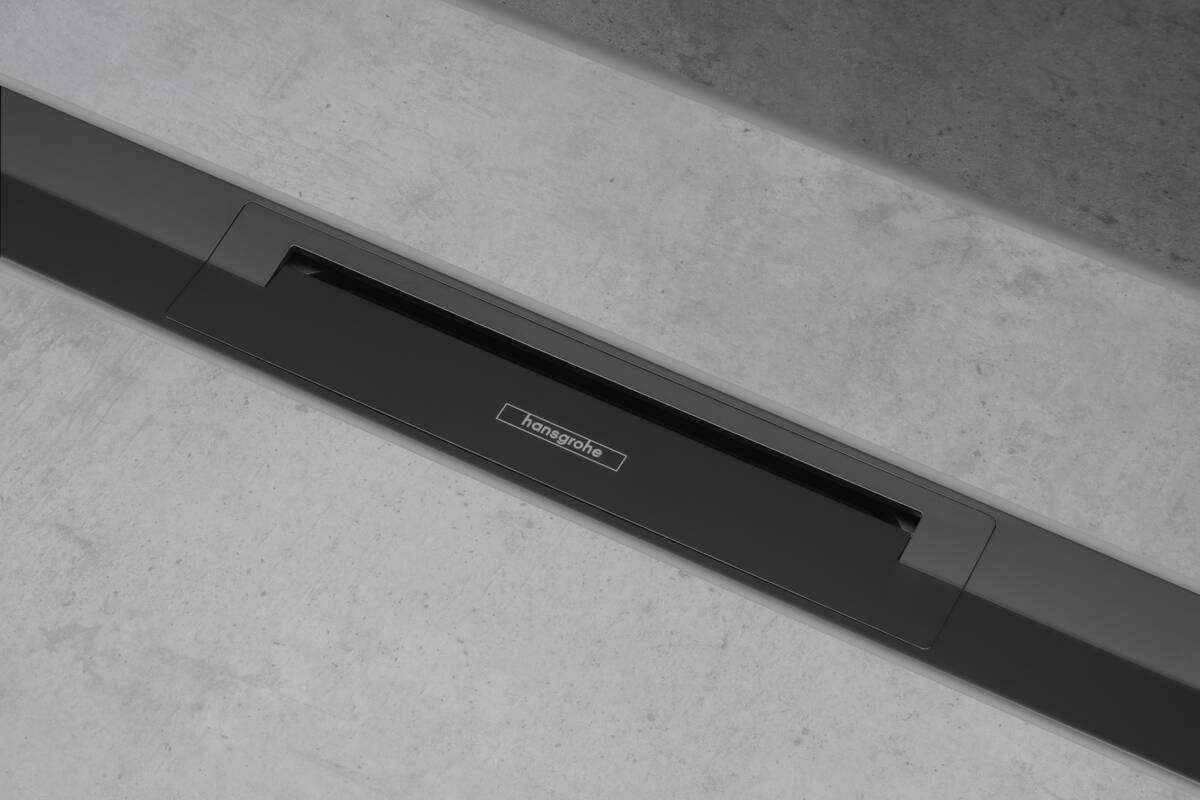 Hansgrohe RainDrain Flex Odpływ liniowy 80 cm czarny mat 56044670