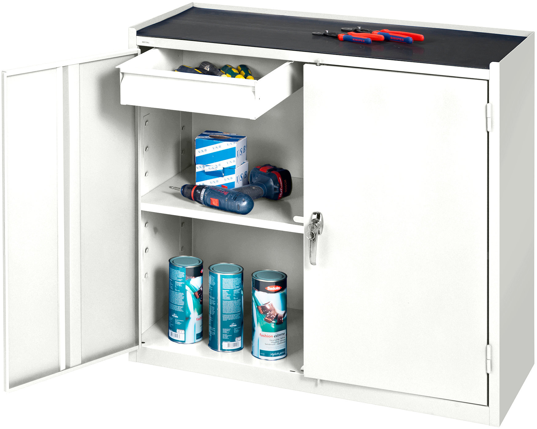 AJ Biała szafka warsztatowa 950x450x900mm 202752