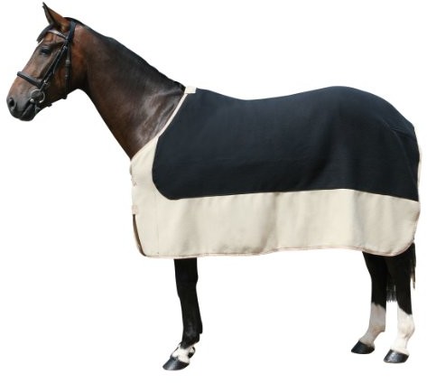 PFIFF koc polarowy, 125 cm, czarny/beżowy 100982-42-125