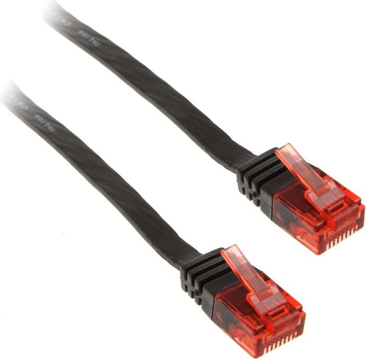 InLine kabel sieciowy U/UTP 1000 Mbit Cat.6 RJ45 10m Czarny 71600S