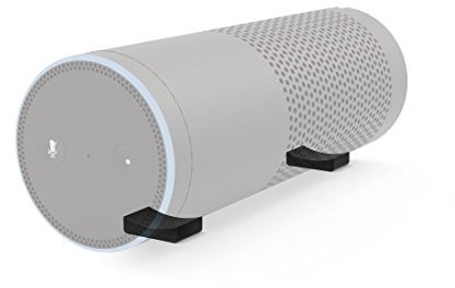 Hama półka regał-nóżki do Amazon Echo (1. generacji)/Echo Plus (zajmujące niewiele miejsca głośnik-uchwyt do umieszczenia np. w poziomej) głośnik do identyfikatorów Czarny 00181520