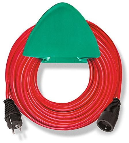 Brennenstuhl 1167511 Verlängerungskabel 15 m H05VV-F 3 g1,5 z uchwytem ściennym Czerwony 1167511