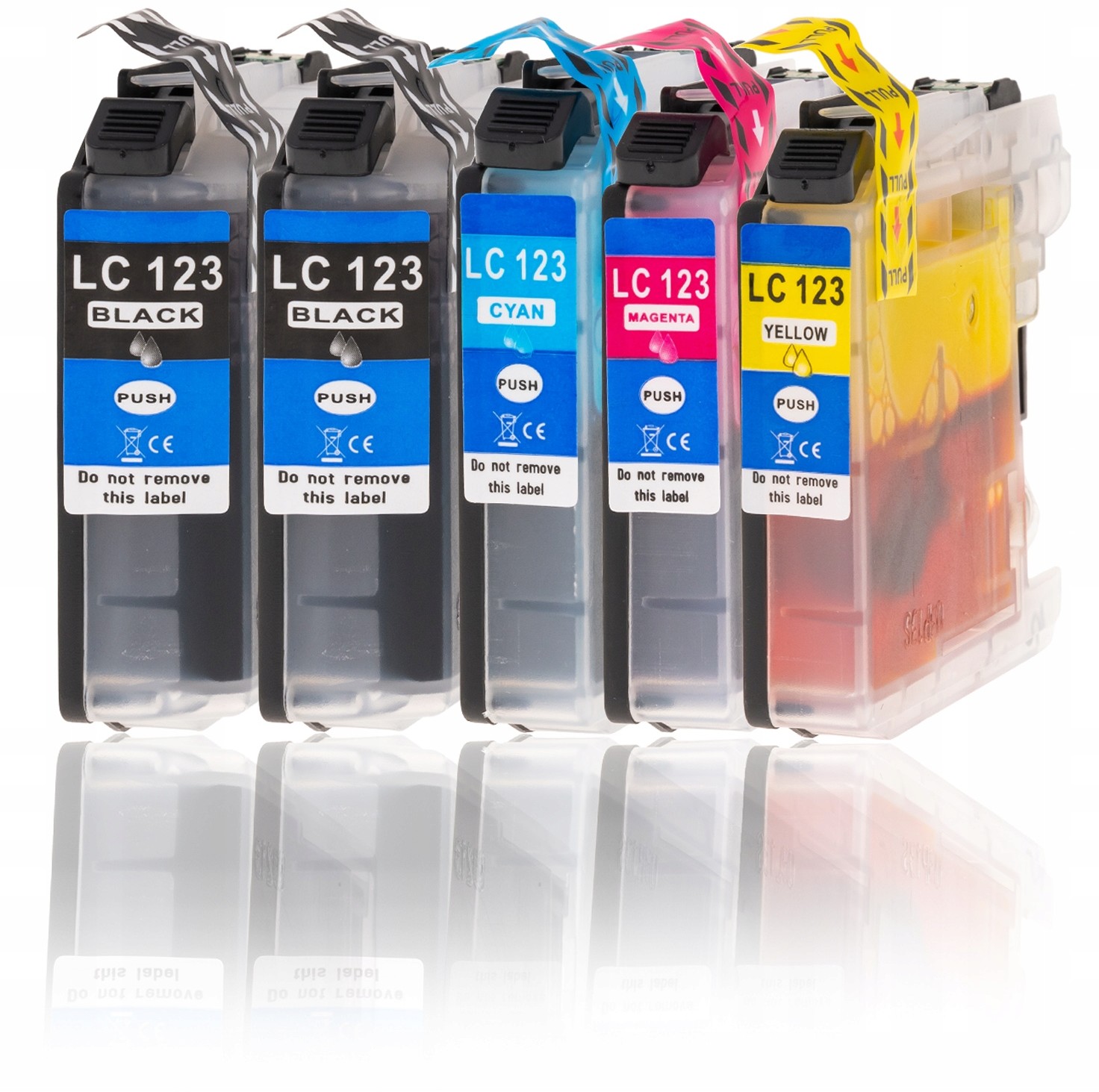 5x Tusz do Brother LC123 DCP-J132W DCP-J152W Chip