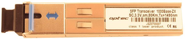 Optec Optec SFP 1.25Gbps SC SM 80km WDM TX 1490/RX1550