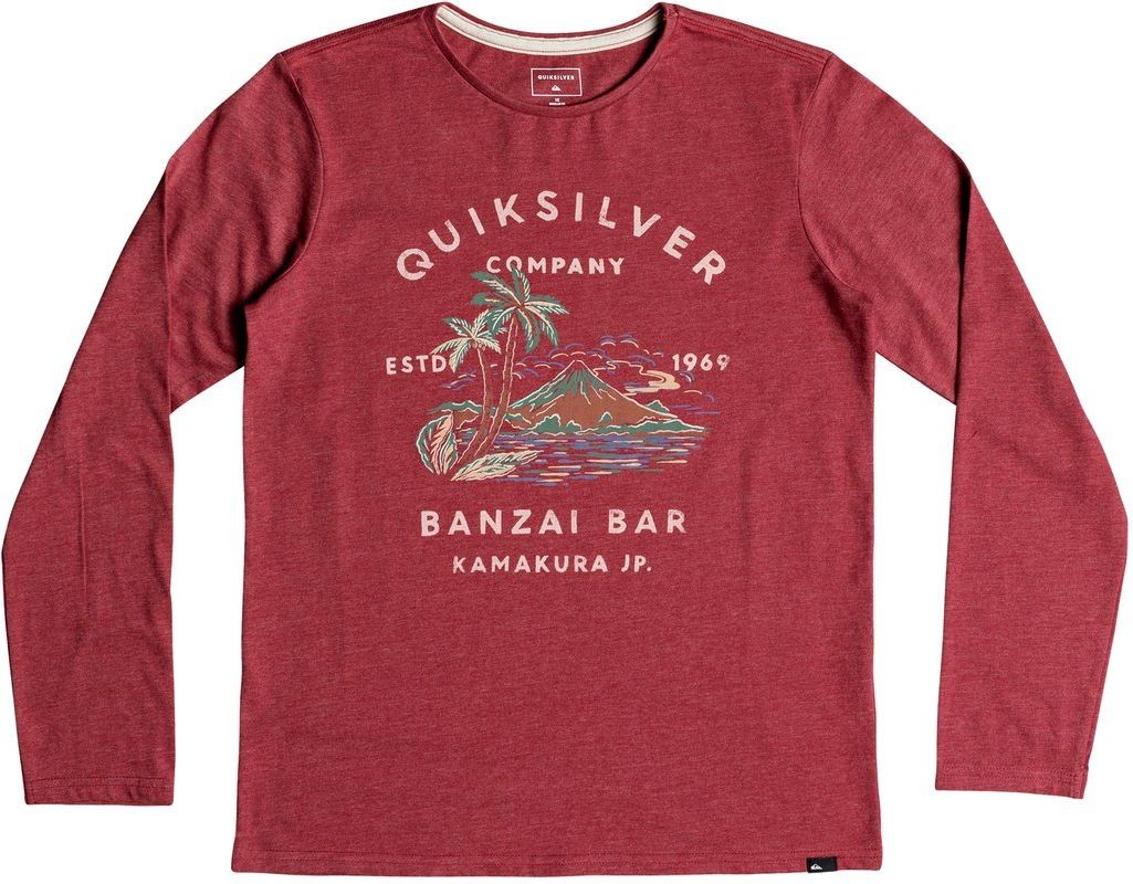 Quiksilver t-shirt BANZAI BAR LS YOUTH Garnet Heather RQKH