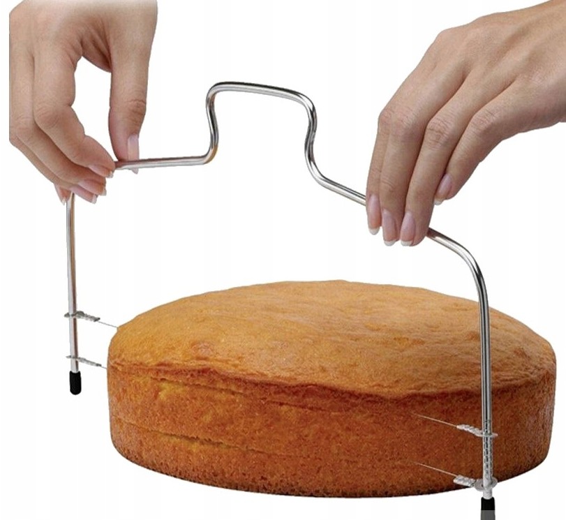 Nóż Strunowy Do Cięcia Ciasta Tortu Biszkoptu 32cm