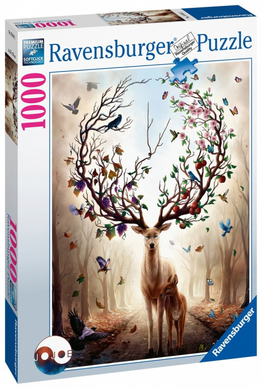 Ravensburger Puzzle 1000 elementów Magiczny jeleń 4005556150182