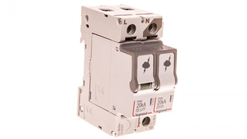 Legrand Ogranicznik przepięć C Typ 2 1P+N 20kA 1,2kV ON 300 412226 412226