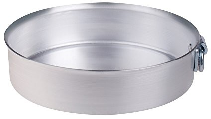 Pentole Agnelli pentole agnelli forma do ciasta cylindryczne z pierścieniem, wykonany z aluminium, srebrny, srebrny/czarny, 20 cm ALMA16620