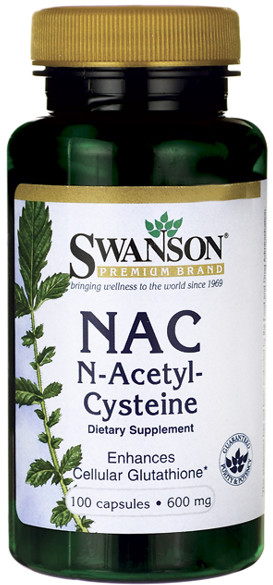 SWANSON N-Acetylocysteina (NAC) 600 mg 100 kapsułek