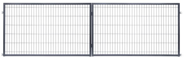 Brama panelowa 400 x 120 cm antracyt