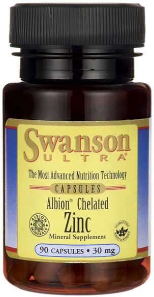 SWANSON Albion Chelat Cynk 30 mg 90 kapsułek