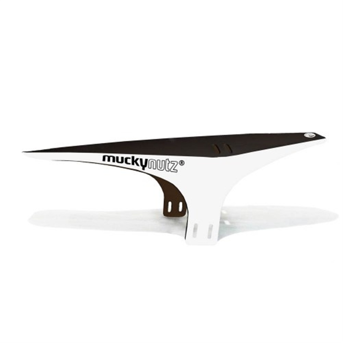MUCKY NUTZ Błotnik rowerowy przedni Face Fender XL biało/czarny 5060325480067