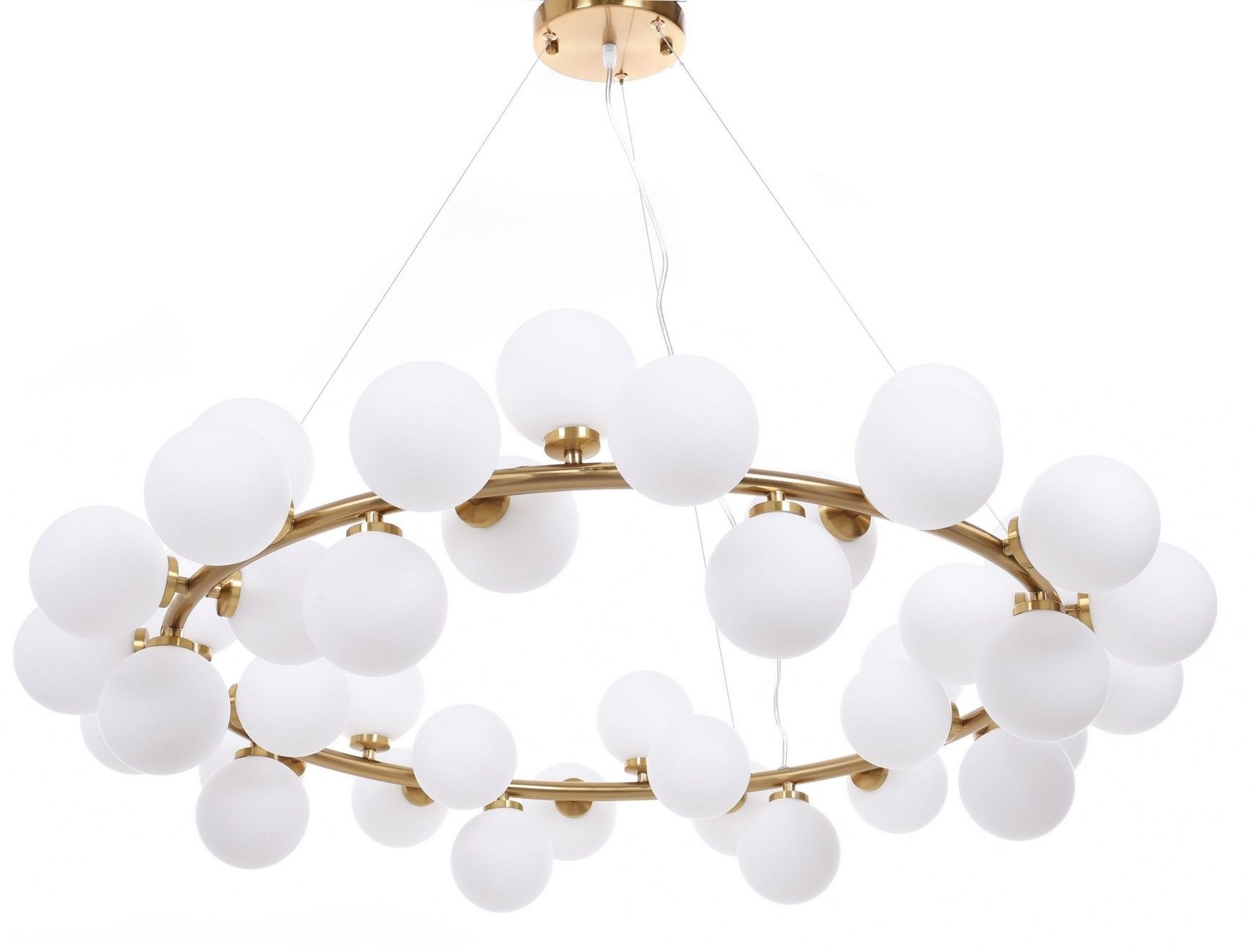 Lumina Deco Deco NOWOCZESNA LAMPA WISZĄCA MOSIĘŻNA MARSIADA W40 LDP 6033-40 (MD)