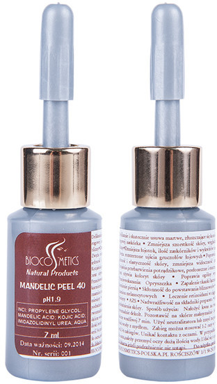 BioCosmetics Mandelic Peel 40 kwas migdałowy + kojowy pH 1.9 7ml