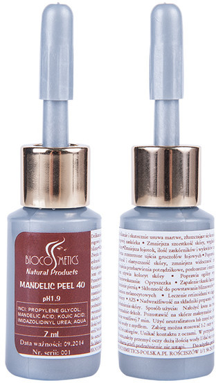 BioCosmetics Mandelic Peel 40 kwas migdałowy + kojowy pH 1.9 7ml