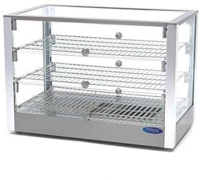 Maxima Witryna utrzymująca ciepło ze stali nierdzewnej  3 poziomy  70 cm  115 l 8719632121428