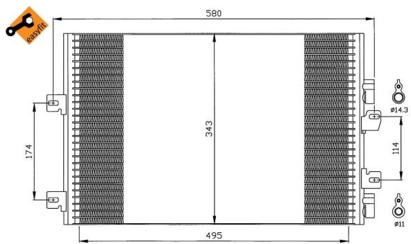 NRF Skraplacz, klimatyzacja NRF 35543