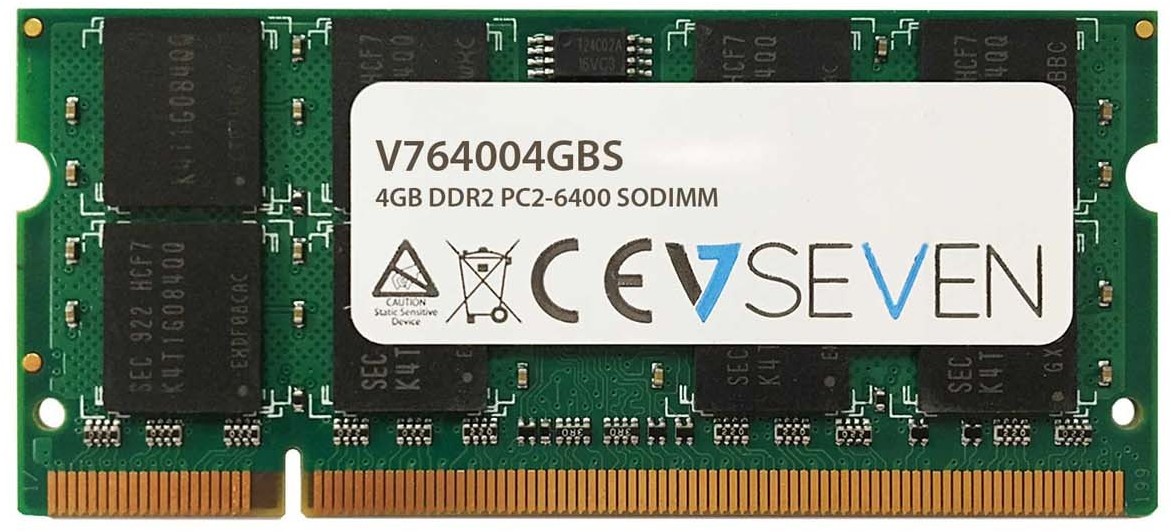 do notebooków V7 4GB DDR2 800MHZ CL6 V764004GBS