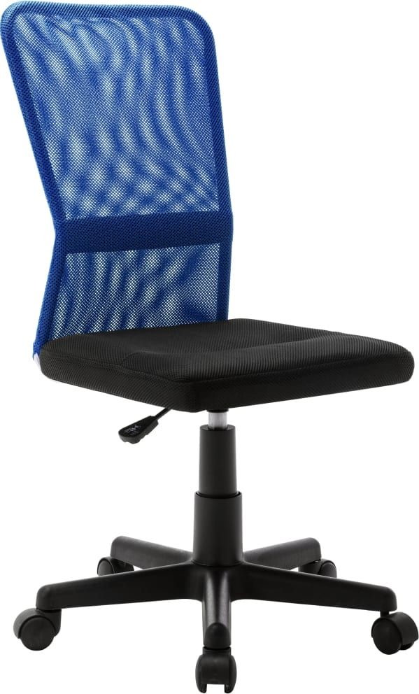 vidaXL Krzesło biurowe czarno-niebieskie 44x52x100 cm z siatką 289511