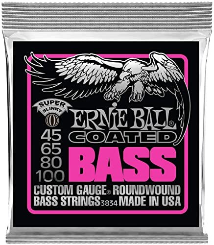 Ernie Ball Struny Super Slinky Coated E-Bass - 45-100 Gauge P03834