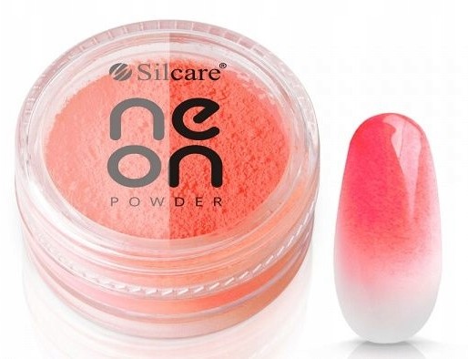 Silcare Efekt Dymu Neon Powder Salmon Pink 3g