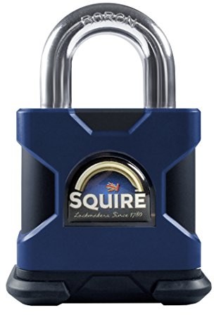 Squire ss50p5 P5 Solid Steel & Brass Padlock 5 Pin Tumbler Padlock Open Shackle (SS5... SS50P5