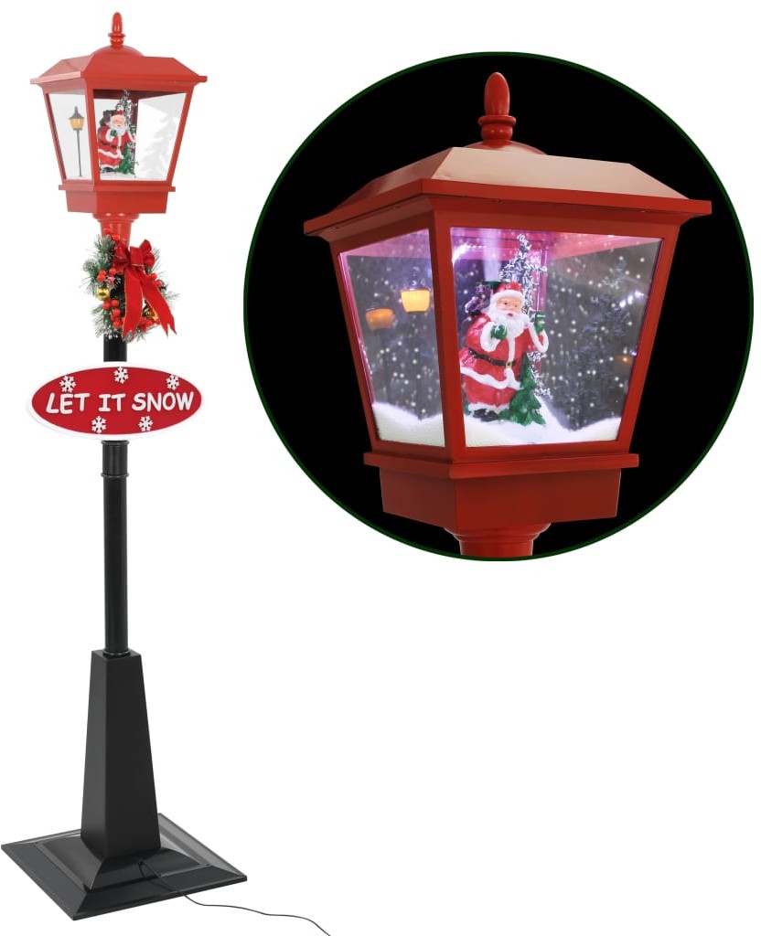 vidaXL Świąteczna latarnia z Mikołajem, 180 cm, LED