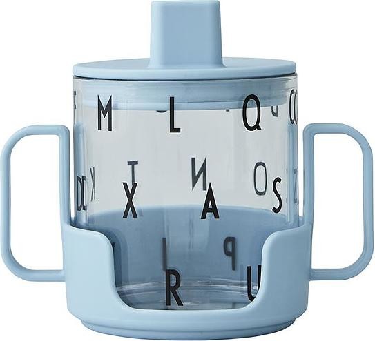 Design Letters Kubek dziecięcy Grow błękitny z tritanu i szkła 3 el. 20103008LIGHTBLUE