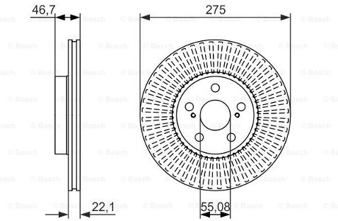 BOSCH Tarcza hamulcowa 0 986 479 767