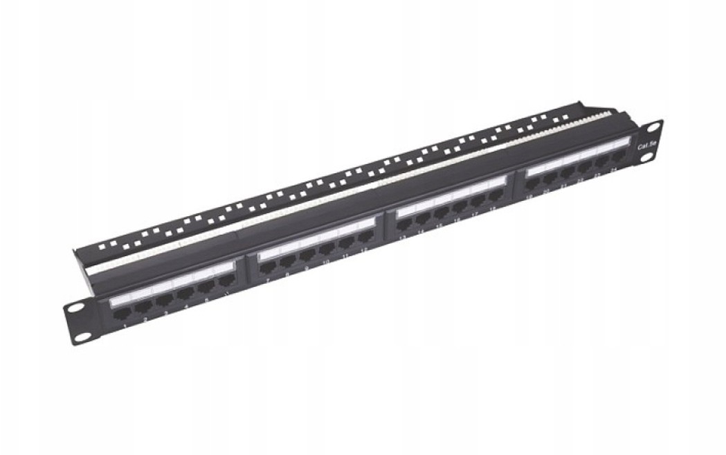Patchpanel 24 porty RJ45 Utp CAT.6 19
