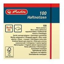 Herlitz  Karteczki samoprzylepne 75/75/100K żółte