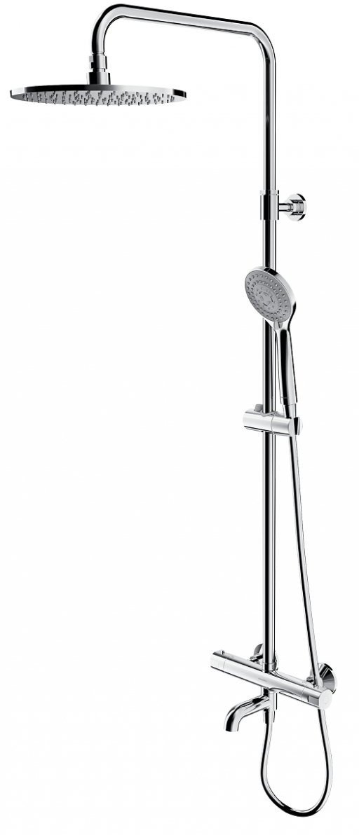 Omnires Y zestaw prysznicowo-wannowy natynkowy termostatyczny chrom Y1234ALCR |