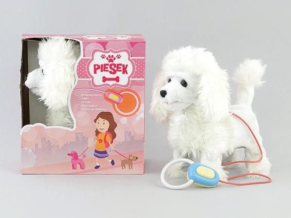 ADAR Piesek na baterie, biały