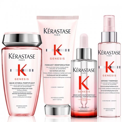 Kerastase Genesis zestaw do włosów cienkich, normalnych i przetłuszczających się | szampon, odżywka, serum, mleczko termiczne 3222