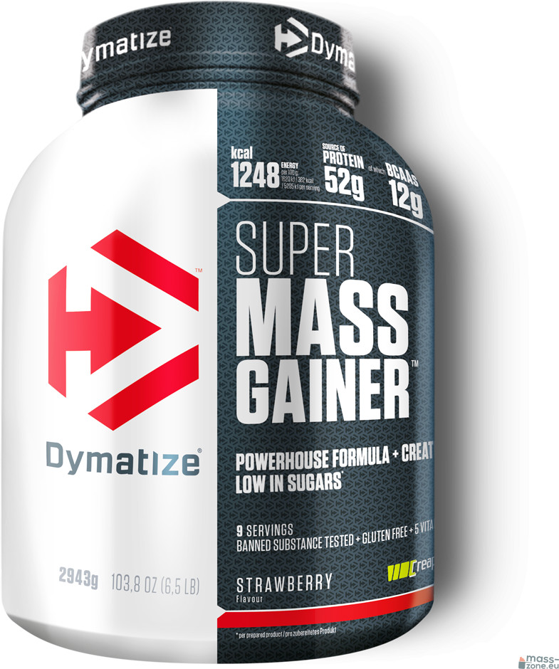 Dymatize Super mass gainer 2943g Truskawka