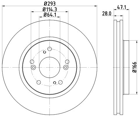 HELLA PAGID Tarcza hamulcowa PAGID 8DD355115-941