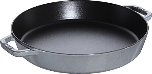 Staub 40511  072  0 patelnia z dwoma uchwytami, żeliwo, szara, 34 cm 40511-072-0