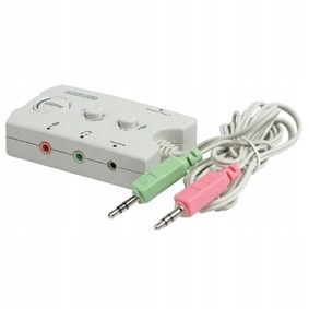 Przełącznik audio Pc - głośniki/słuchawk