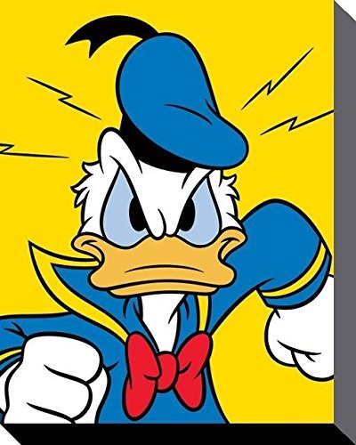 Donald Duck Mad druki na płótnie, poliester, wielokolorowa, 40 x 50 cm AFWDC94318