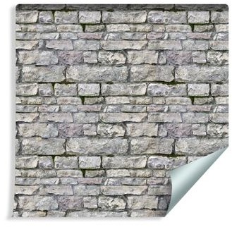 Muralo Tapeta Stara Cegła w Odcieniach Szarości 64365982 T_F_10mx53_W_64365982_S