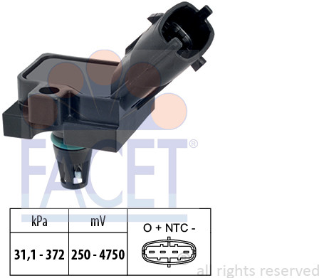 FACET Czujnik ciśnienia powietrza, adaptacja wysokościowa FACET 10.3248 10.3248